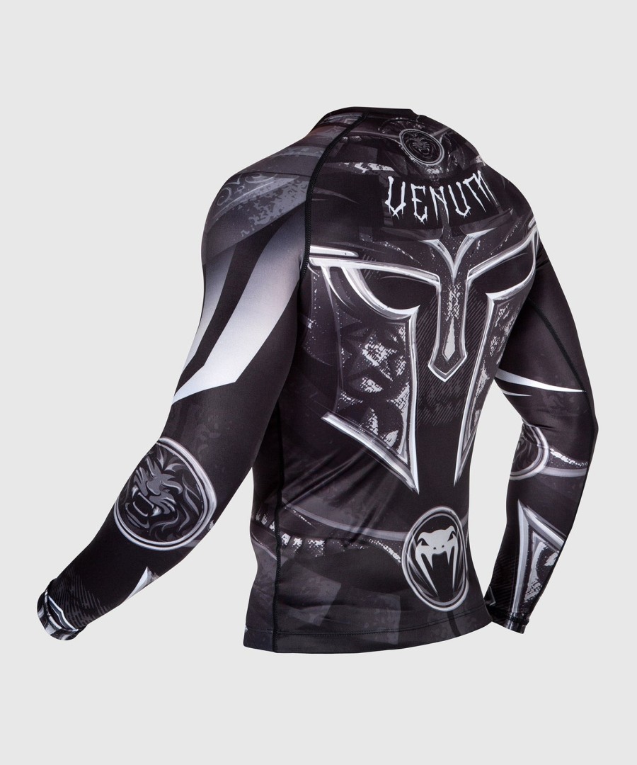 rashguard venum gladiator 3.0 s dlouhým rukávem - černo-bílý
