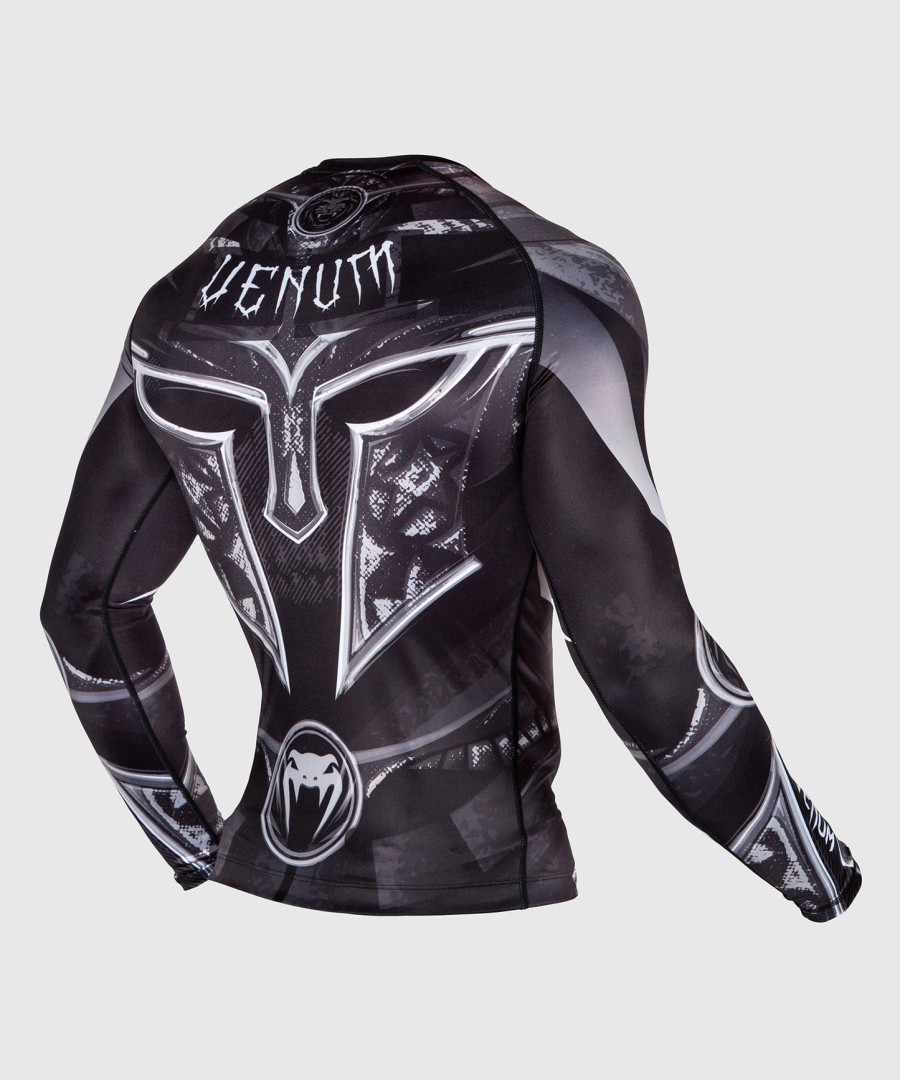 rashguard venum gladiator 3.0 s dlouhým rukávem - černo-bílý