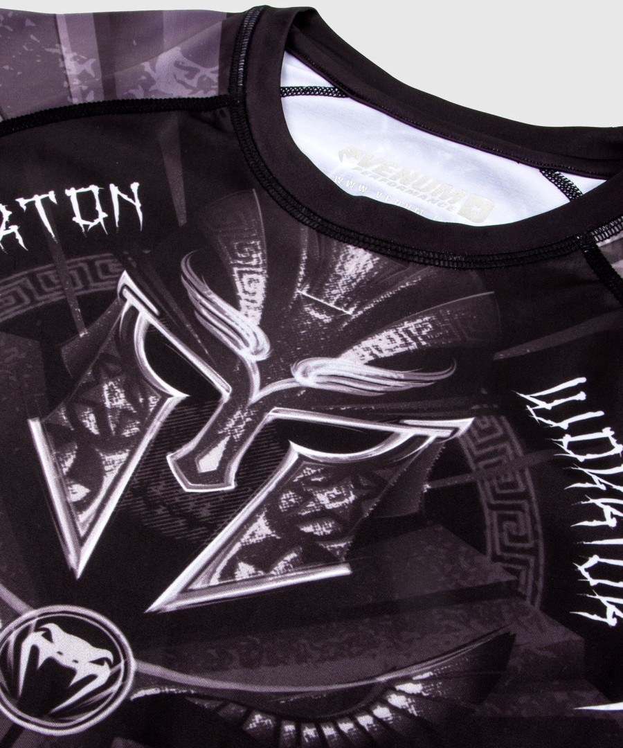 rashguard venum gladiator 3.0 s dlouhým rukávem - černo-bílý