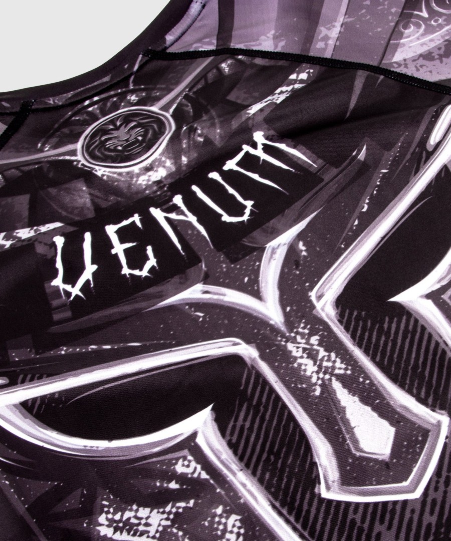 rashguard venum gladiator 3.0 s dlouhým rukávem - černo-bílý