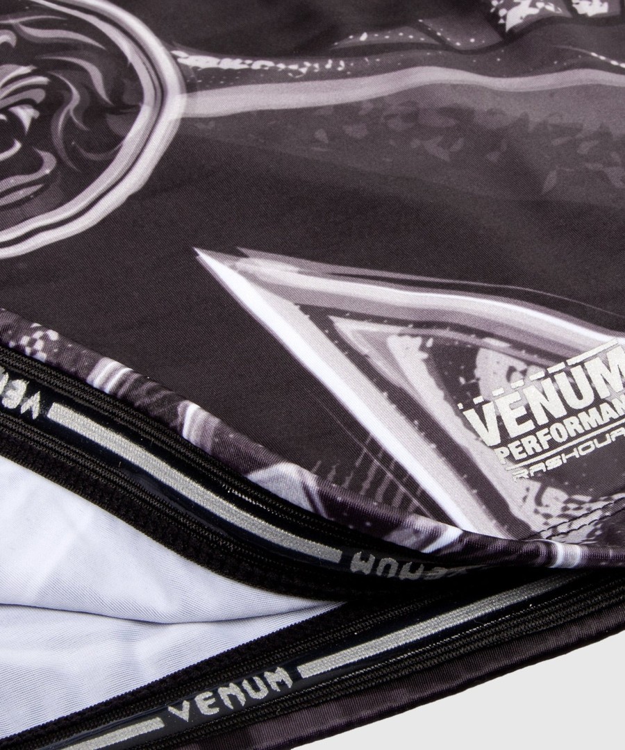 rashguard venum gladiator 3.0 s dlouhým rukávem - černo-bílý