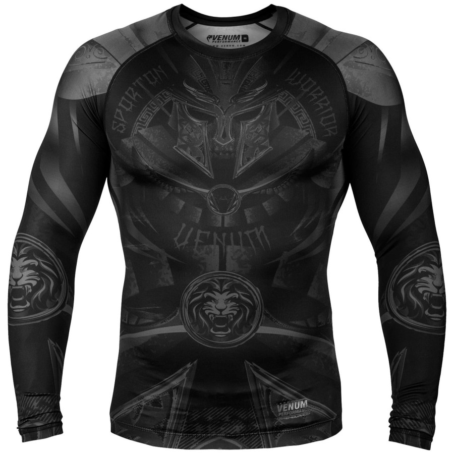 rashguard venum gladiator 3.0 s dlouhým rukávem - černýčerný