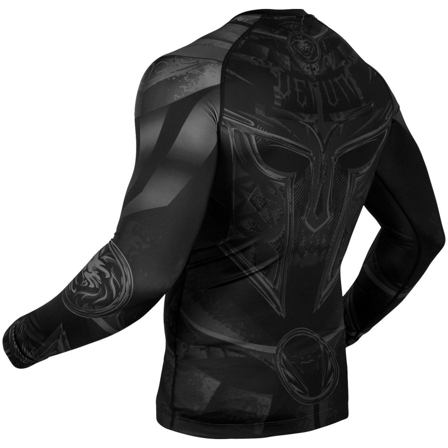 rashguard venum gladiator 3.0 s dlouhým rukávem - černýčerný