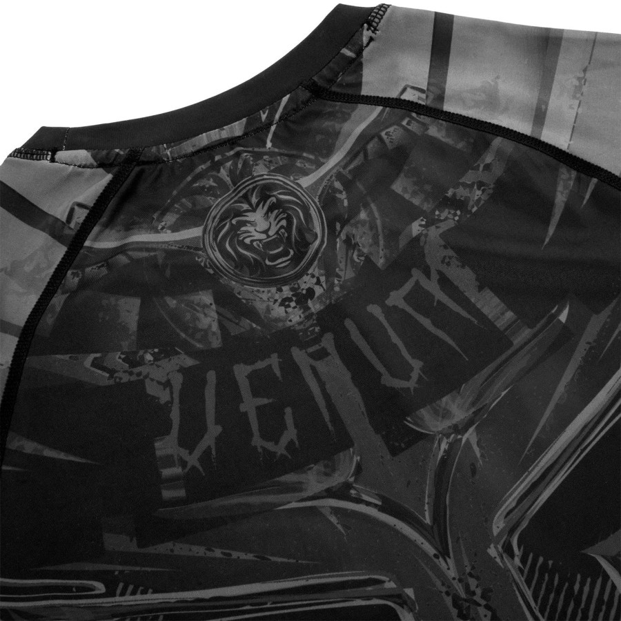 rashguard venum gladiator 3.0 s dlouhým rukávem - černýčerný
