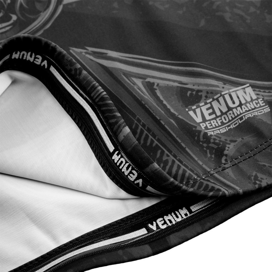 rashguard venum gladiator 3.0 s dlouhým rukávem - černýčerný