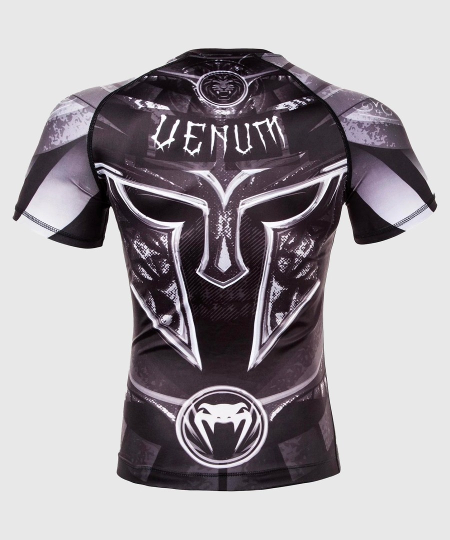 rashguard venum gladiator 3.0 - černo-bílý - s krátkým rukávem