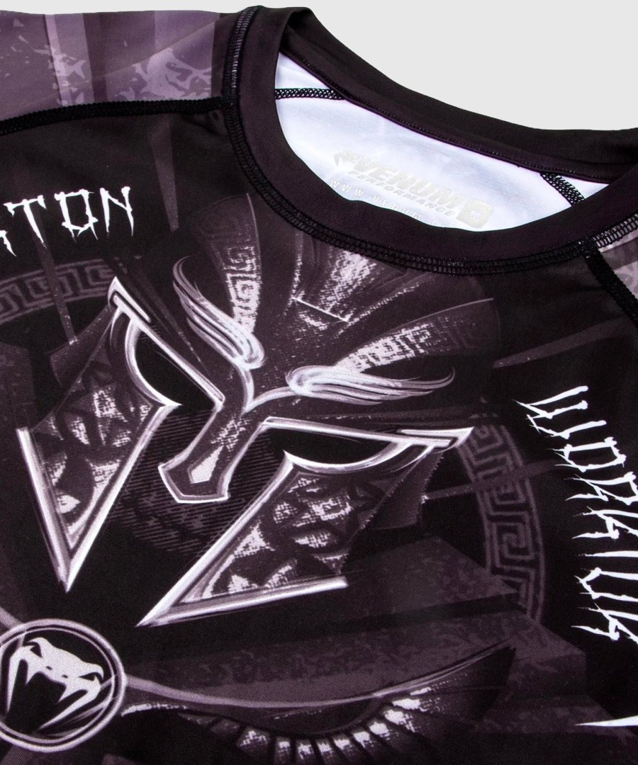 rashguard venum gladiator 3.0 - černo-bílý - s krátkým rukávem