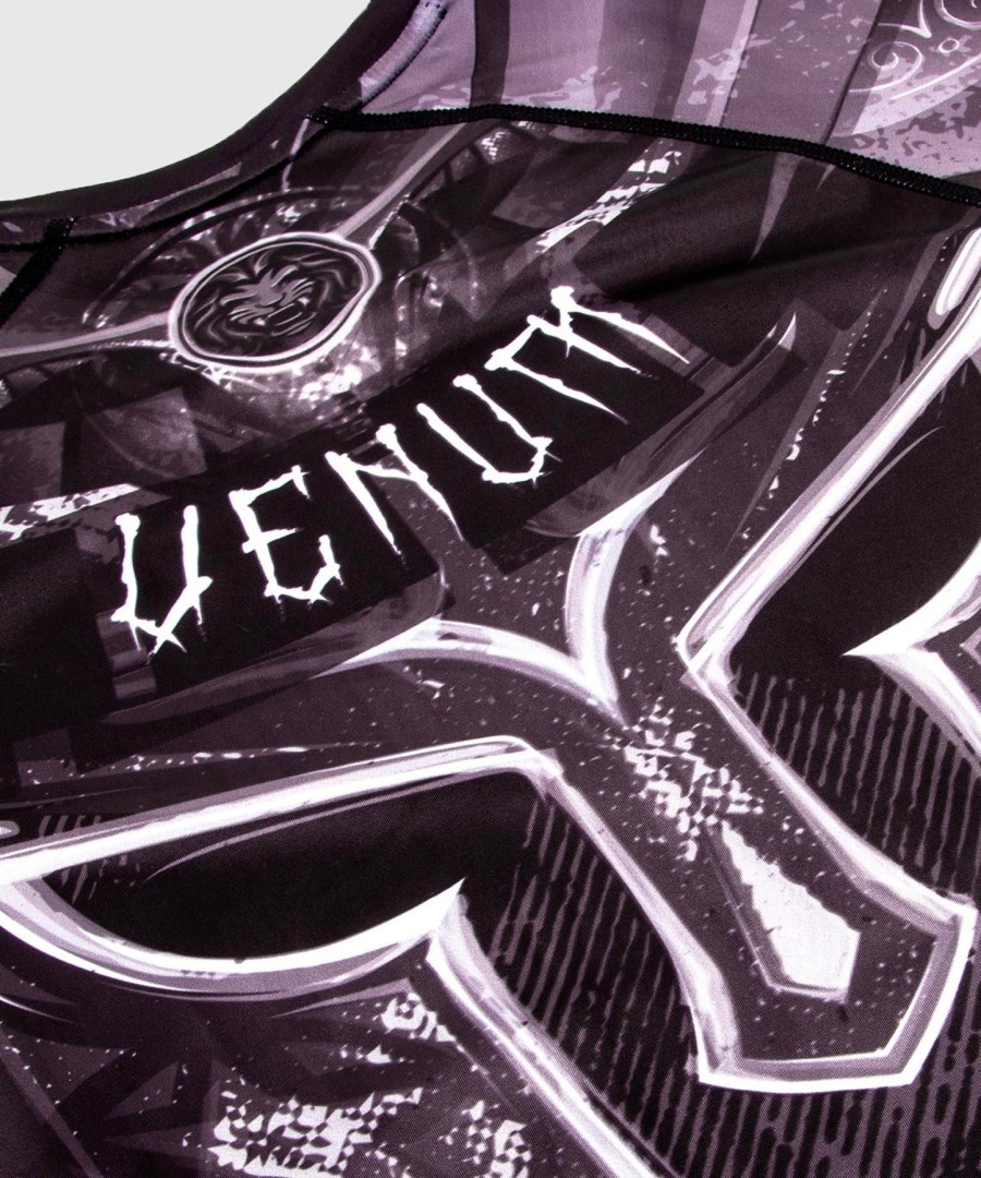 rashguard venum gladiator 3.0 - černo-bílý - s krátkým rukávem