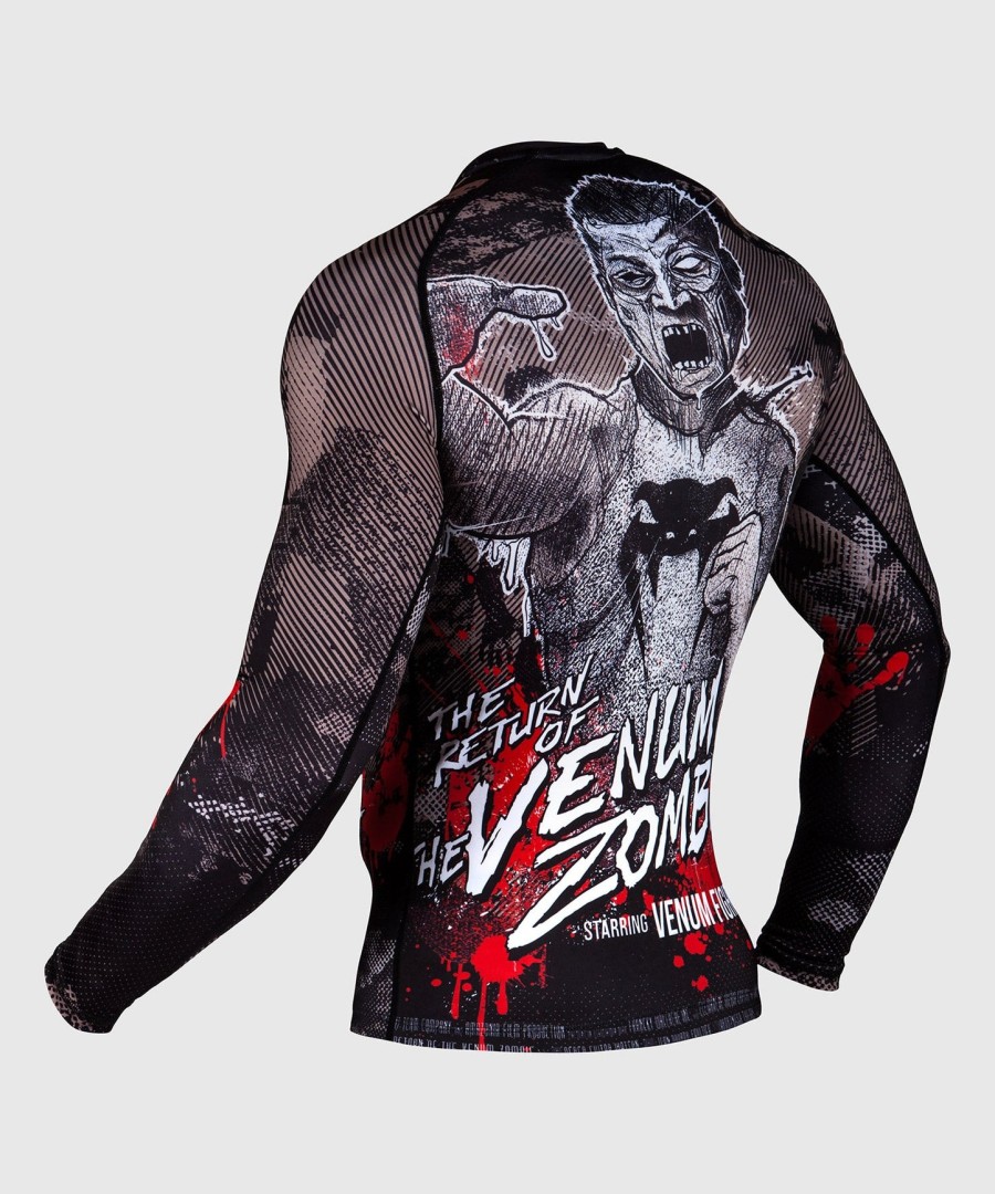 rashguard venum zombie return - s dlouhým rukávem - černý