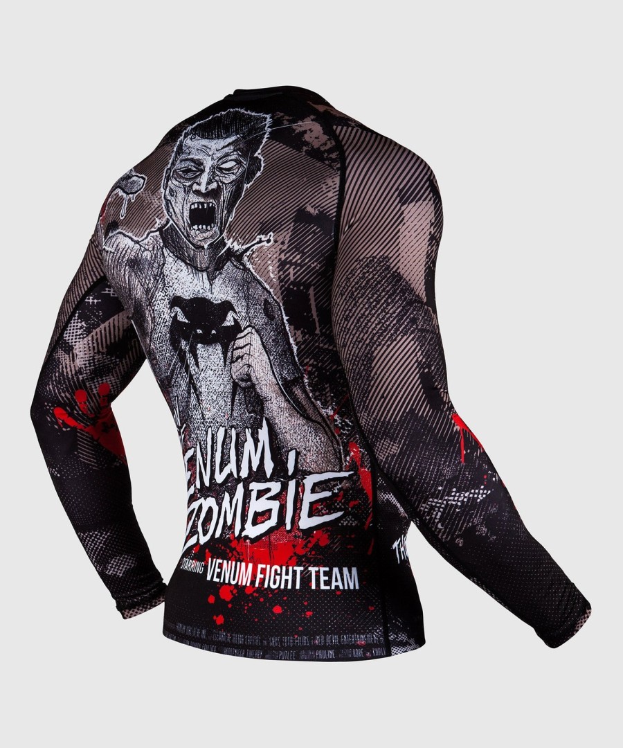 rashguard venum zombie return - s dlouhým rukávem - černý