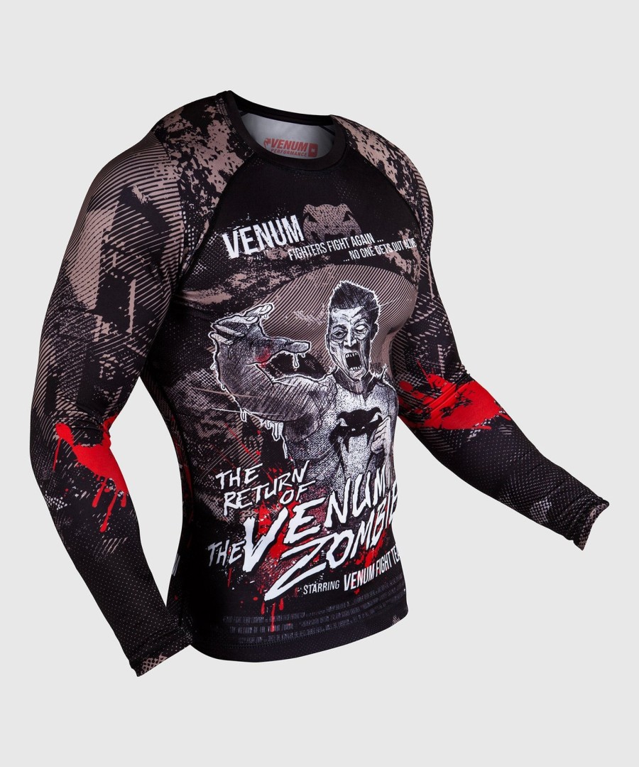 rashguard venum zombie return - s dlouhým rukávem - černý