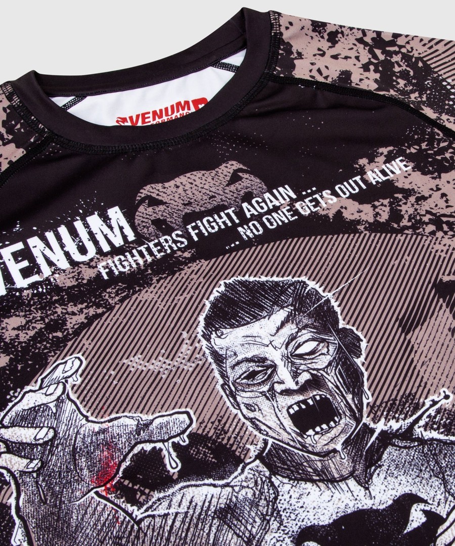 rashguard venum zombie return - s dlouhým rukávem - černý