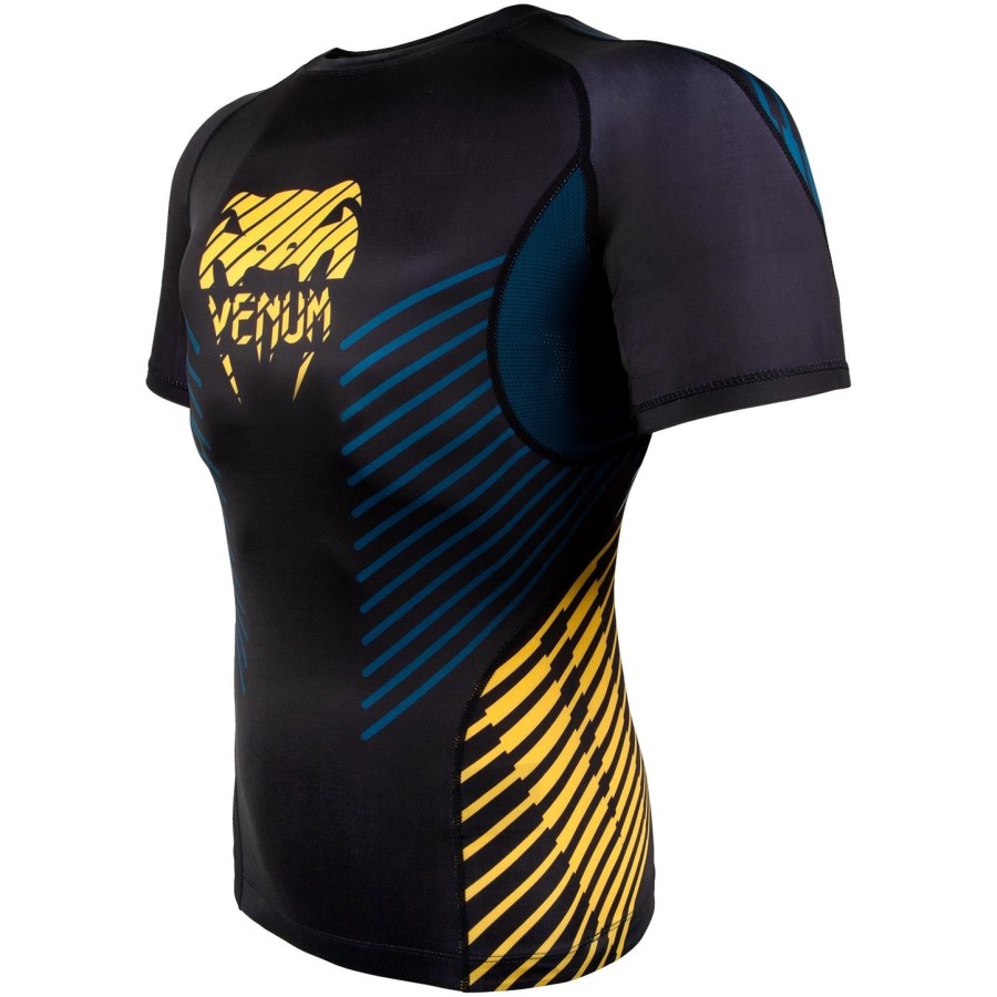 venum plasma rashguard - krátký rukáv - černo-žlutý