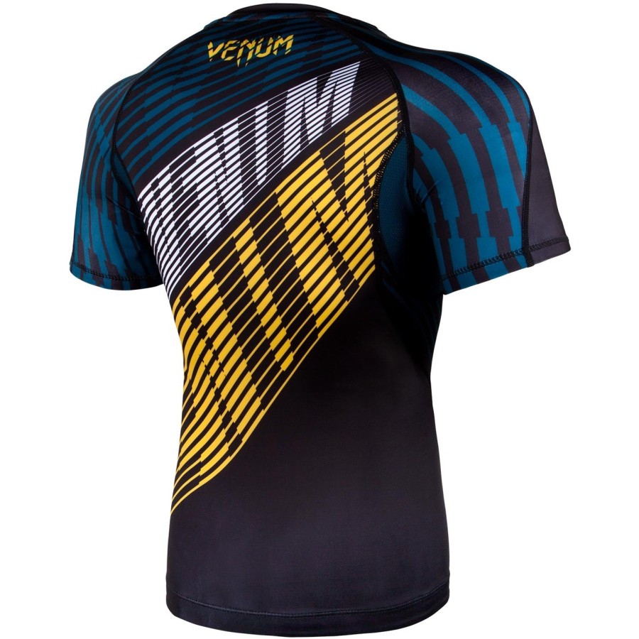 venum plasma rashguard - krátký rukáv - černo-žlutý