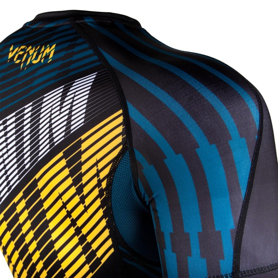venum plasma rashguard - krátký rukáv - černo-žlutý