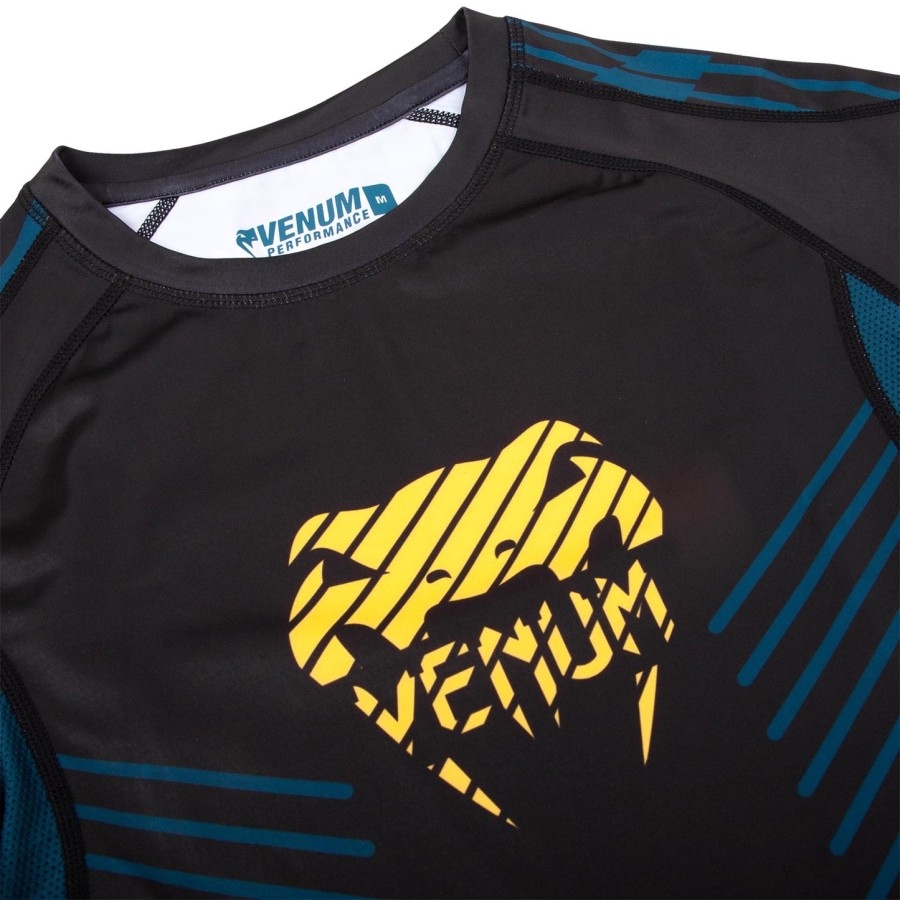 venum plasma rashguard - krátký rukáv - černo-žlutý