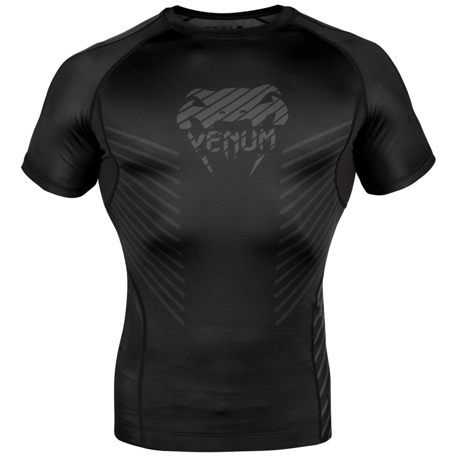 venum plasma rashguard - krátký rukáv - černýčerný