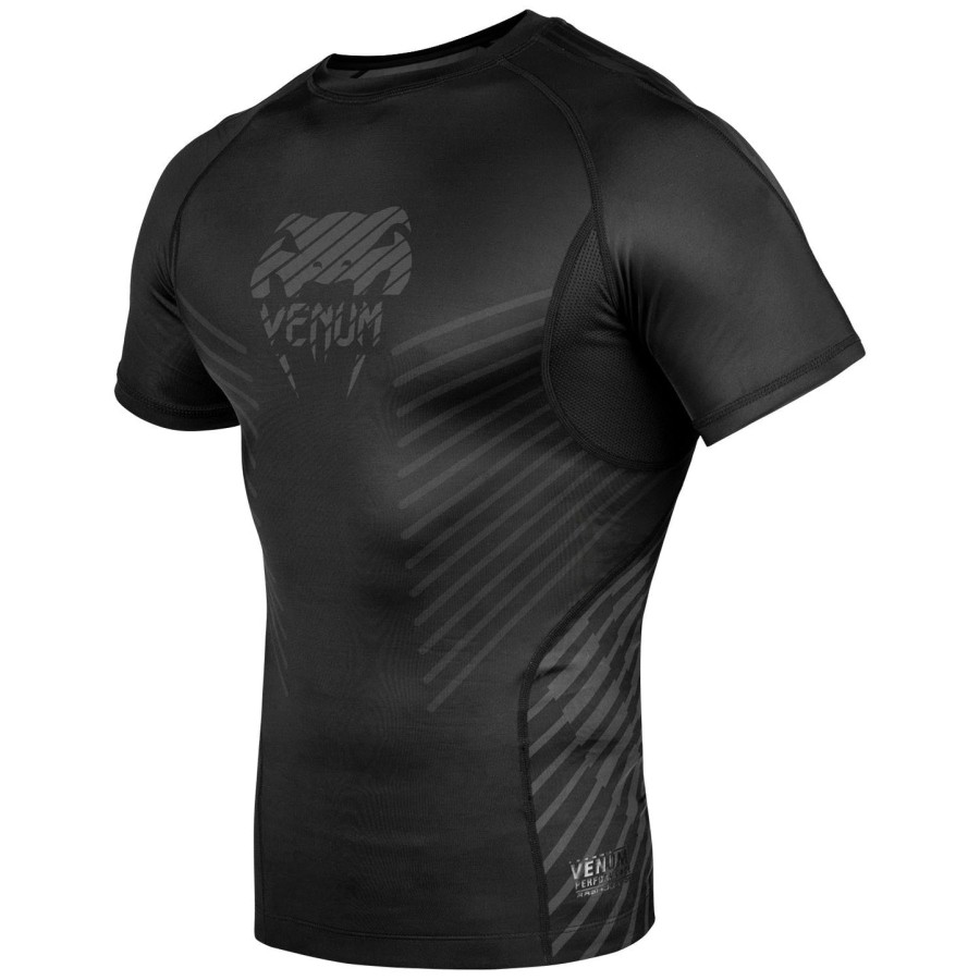 venum plasma rashguard - krátký rukáv - černýčerný