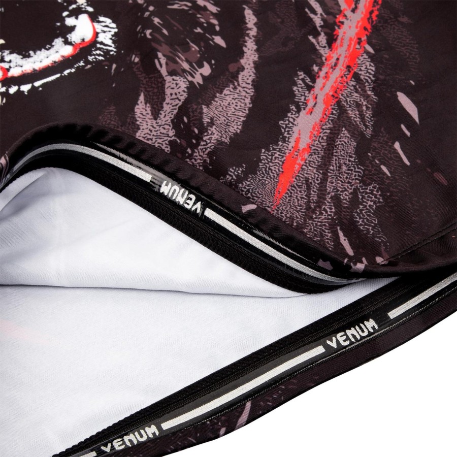 venum grizzli rashguard - krátký rukáv - černo-bílý
