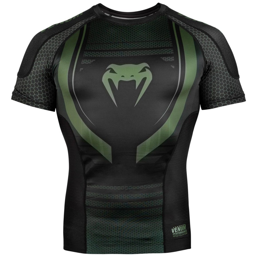 venum technical 2.0 rashguard - krátký rukáv - černýkhaki - exkluzivní