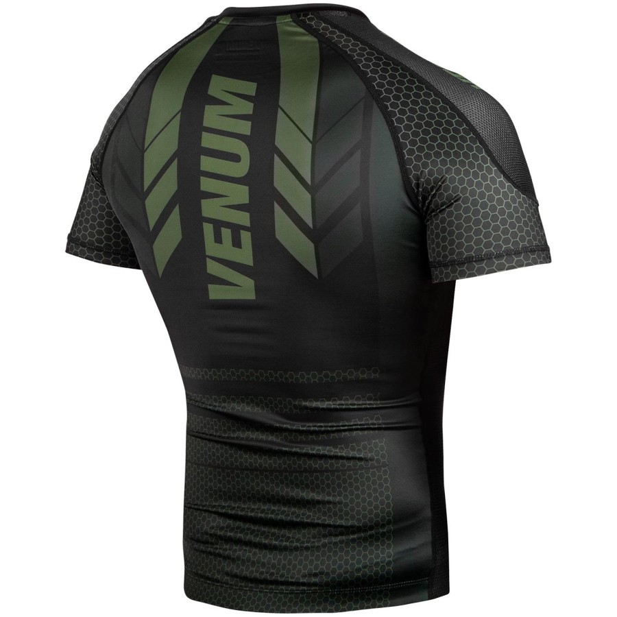 venum technical 2.0 rashguard - krátký rukáv - černýkhaki - exkluzivní