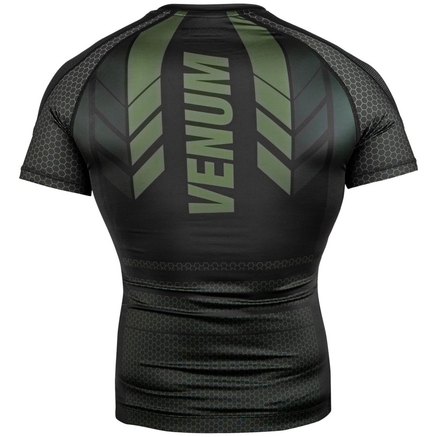 venum technical 2.0 rashguard - krátký rukáv - černýkhaki - exkluzivní