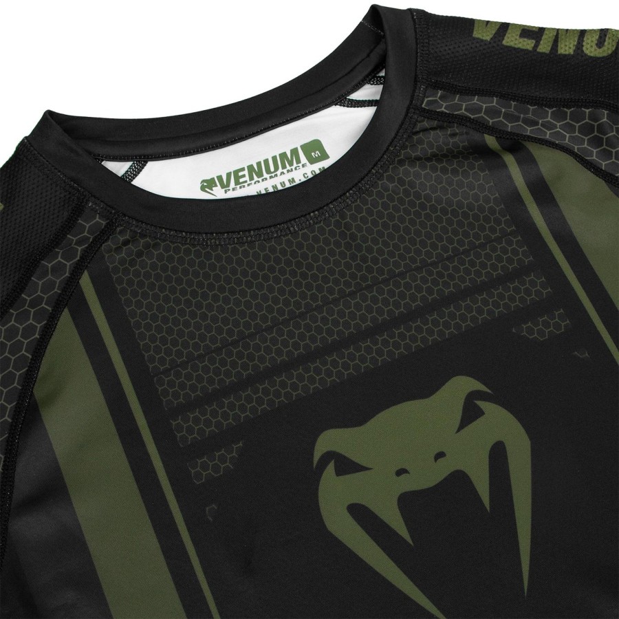 venum technical 2.0 rashguard - krátký rukáv - černýkhaki - exkluzivní