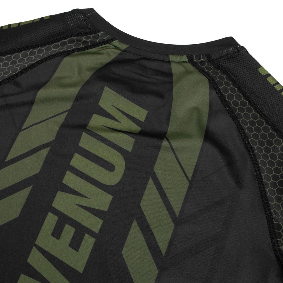 venum technical 2.0 rashguard - krátký rukáv - černýkhaki - exkluzivní