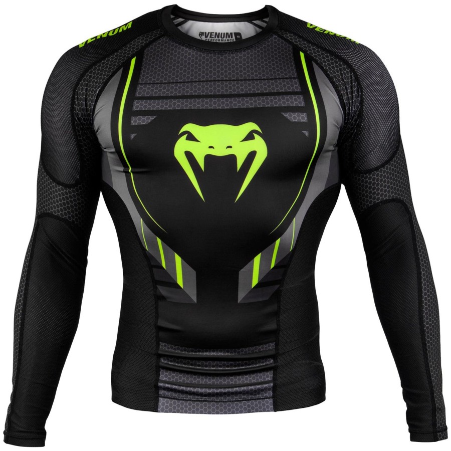 rashguard s dlouhým rukávem venum technical 2.0 - černo-žlutý