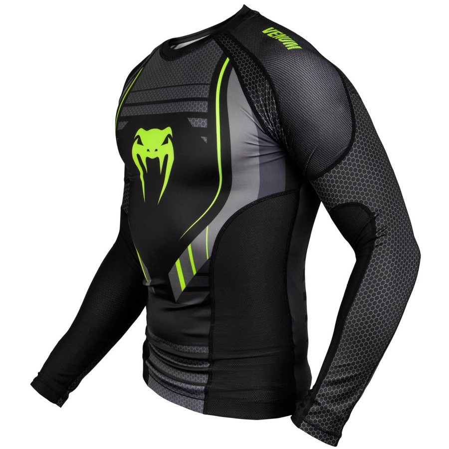 rashguard s dlouhým rukávem venum technical 2.0 - černo-žlutý