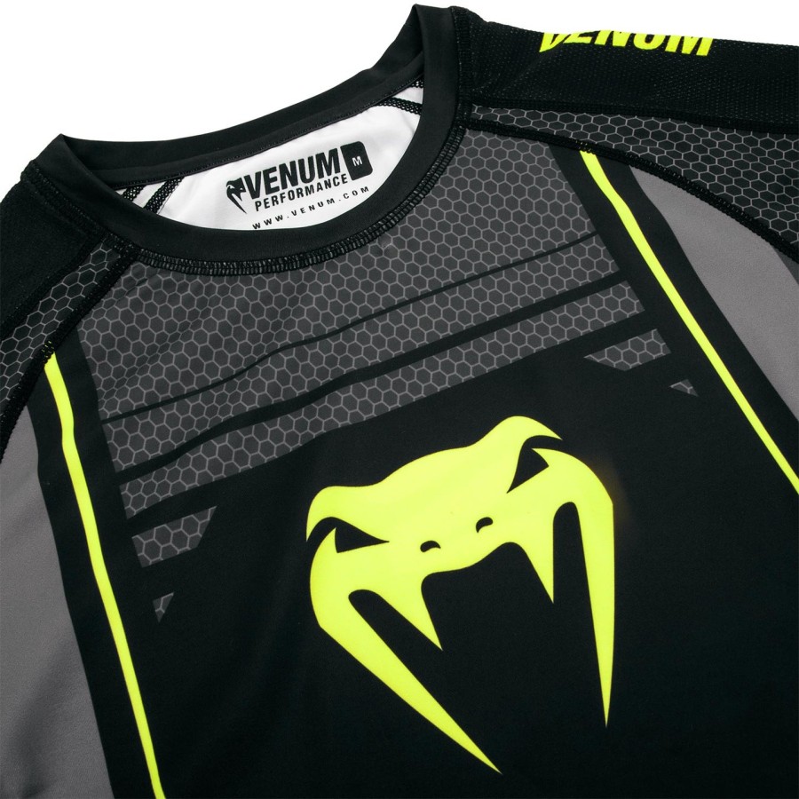 rashguard s dlouhým rukávem venum technical 2.0 - černo-žlutý