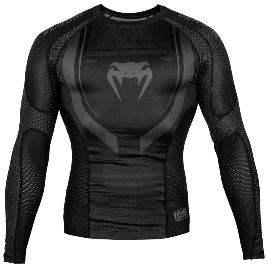 rashguard venum technical 2.0 - s dlouhým rukávem - černýčerný