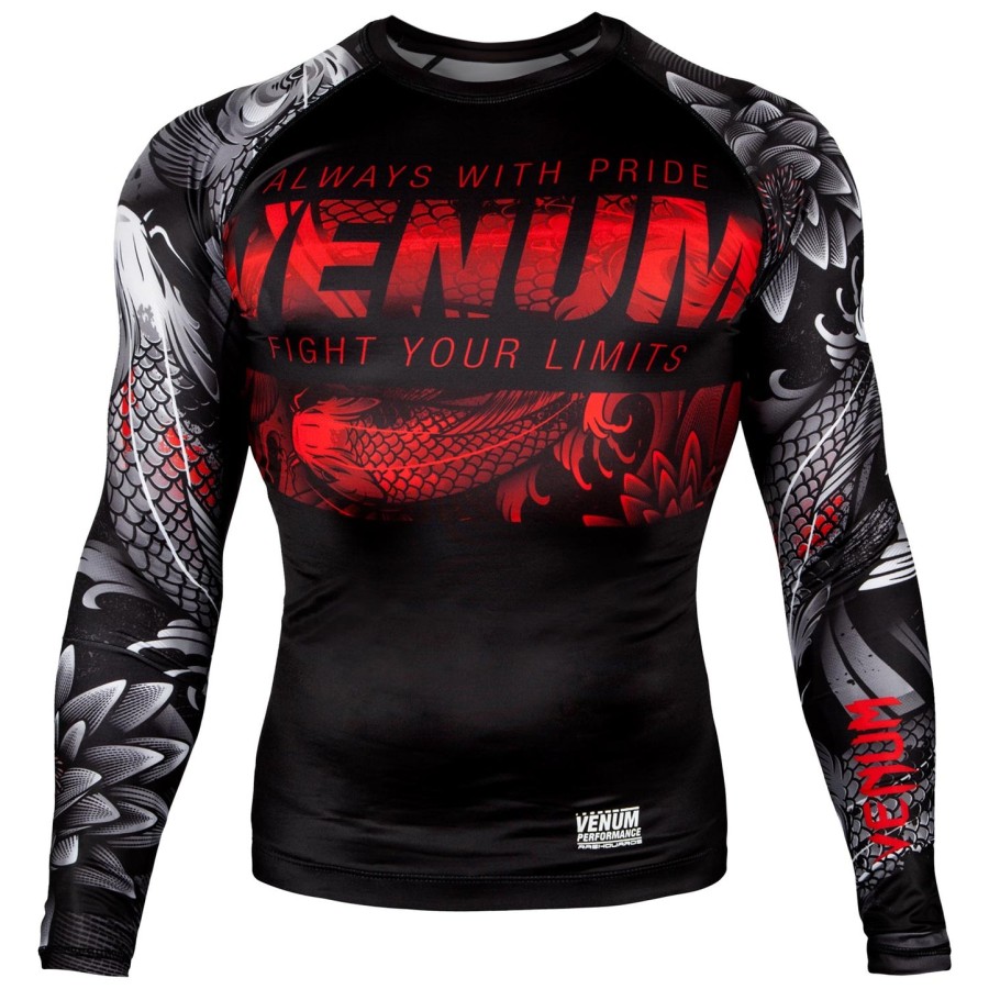 rashguard venum koi 2.0 s dlouhým rukávem - černo-bílý
