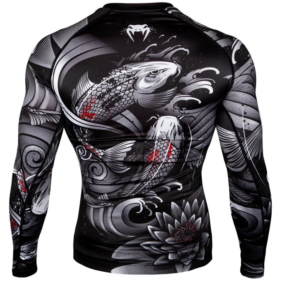 rashguard venum koi 2.0 s dlouhým rukávem - černo-bílý