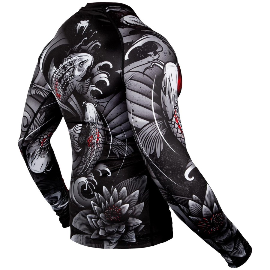 rashguard venum koi 2.0 s dlouhým rukávem - černo-bílý