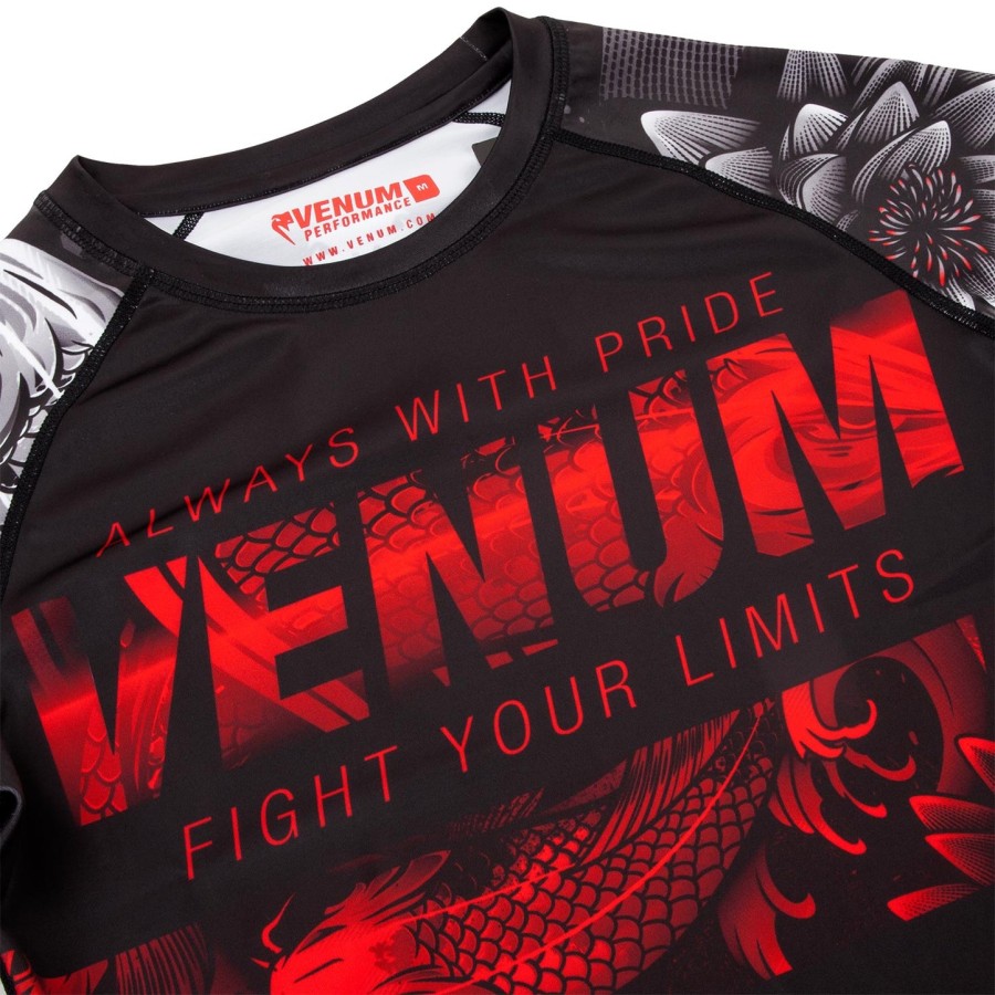 rashguard venum koi 2.0 s dlouhým rukávem - černo-bílý