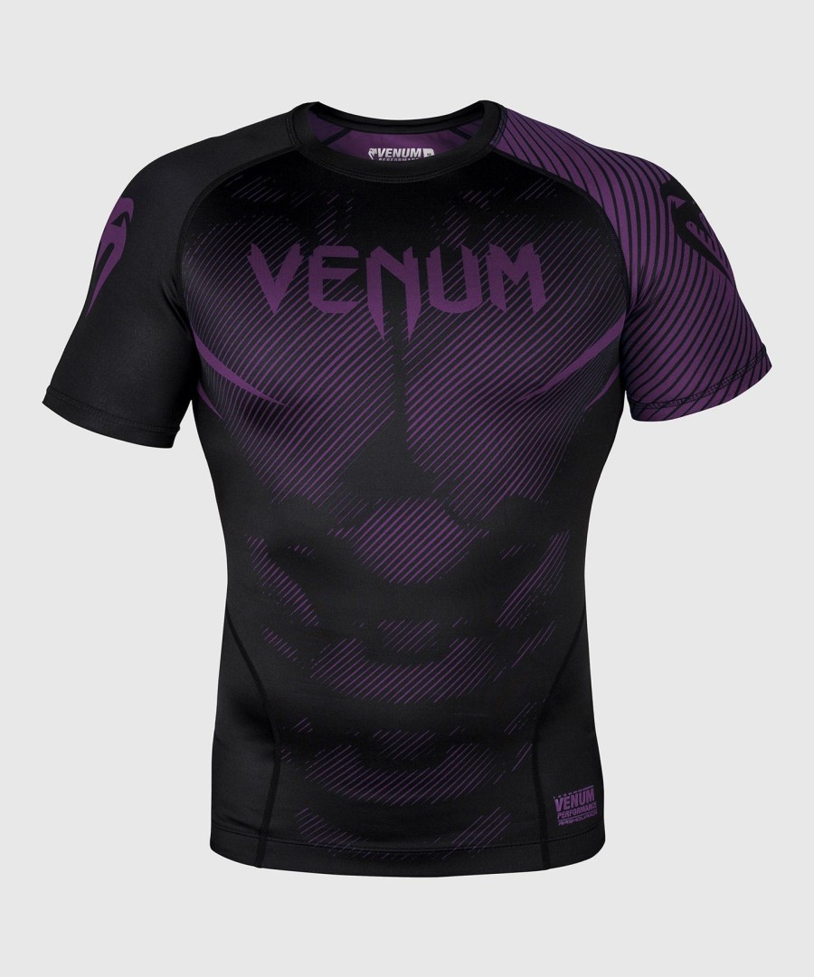 rashguard venum nogi 2.0 - krátký rukáv - černýfialový