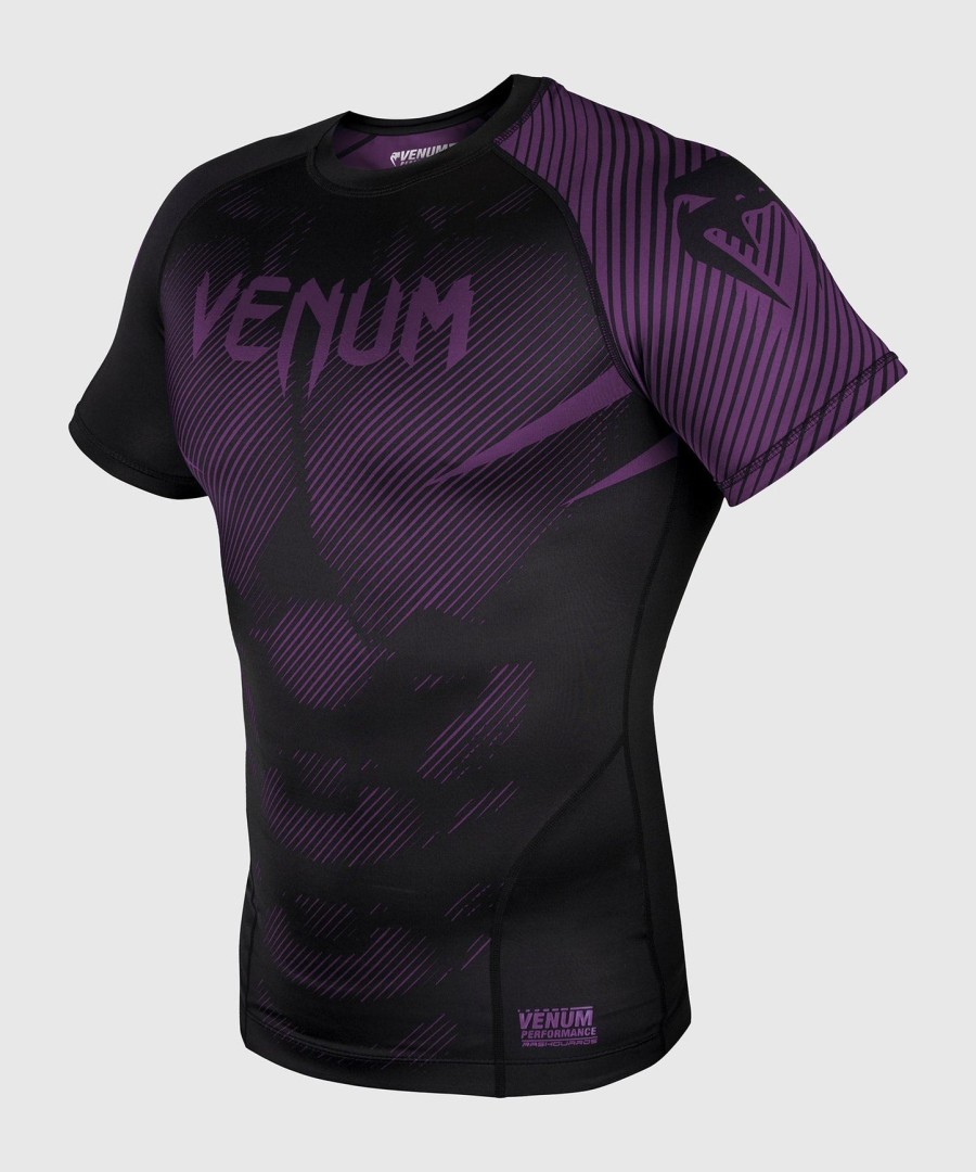 rashguard venum nogi 2.0 - krátký rukáv - černýfialový