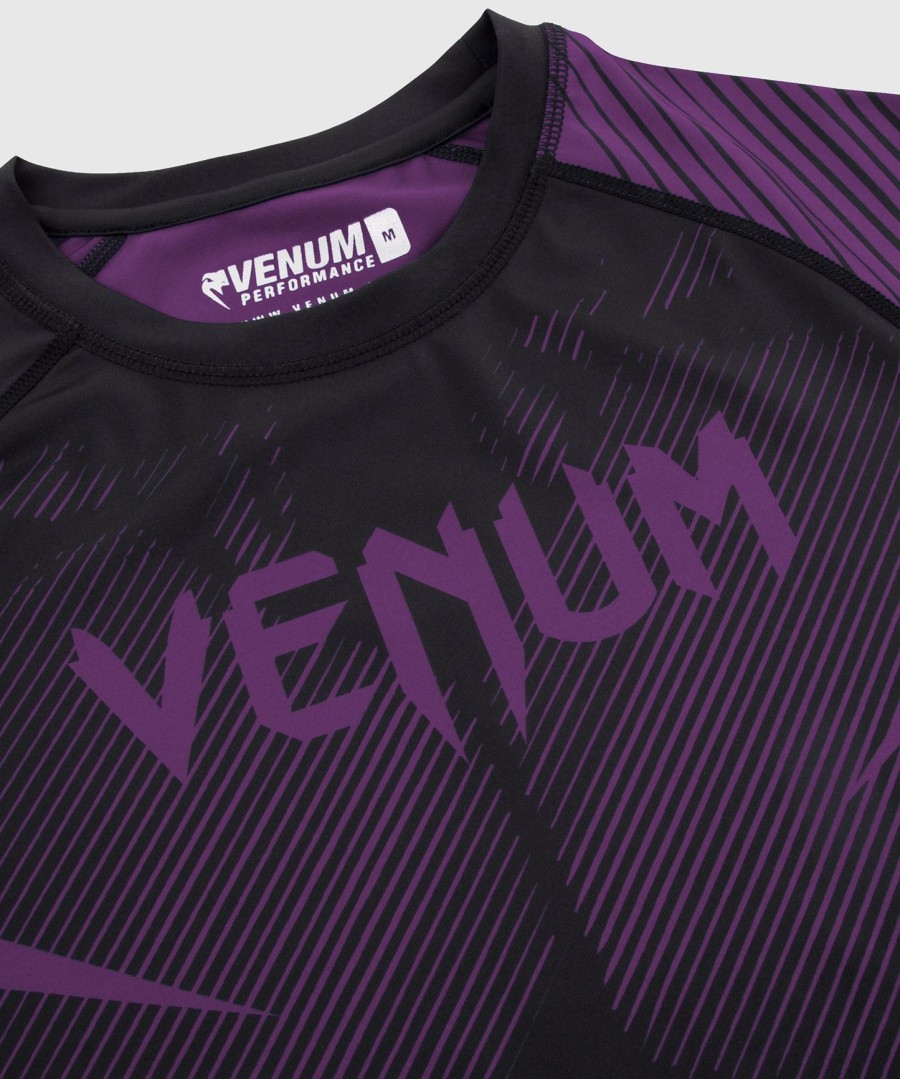 rashguard venum nogi 2.0 - krátký rukáv - černýfialový