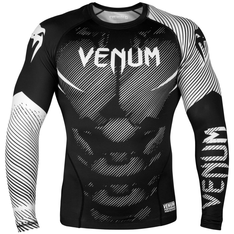 rashguard venum nogi 2.0 s dlouhým rukávem - černo-bílý