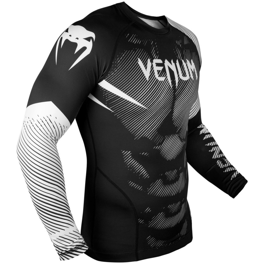 rashguard venum nogi 2.0 s dlouhým rukávem - černo-bílý