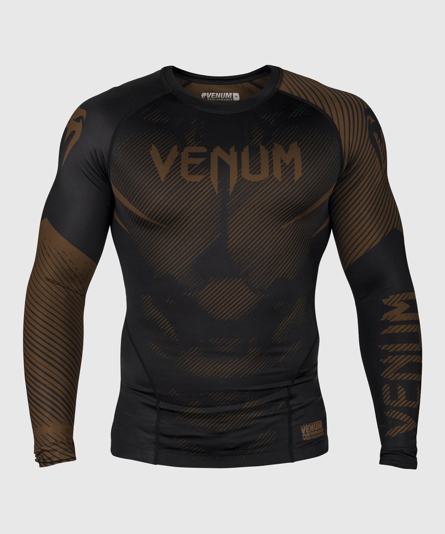rashguard venum nogi 2.0 s dlouhým rukávem - černo-hnědý