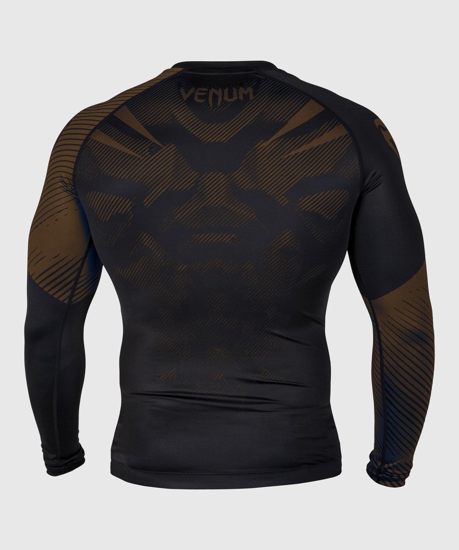 rashguard venum nogi 2.0 s dlouhým rukávem - černo-hnědý