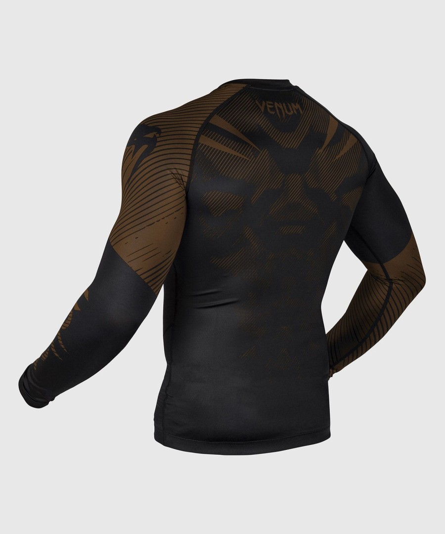rashguard venum nogi 2.0 s dlouhým rukávem - černo-hnědý