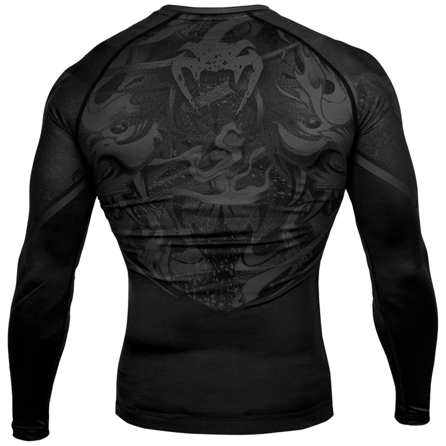 venum devil rashguard - dlouhý rukáv - ČernýČerný