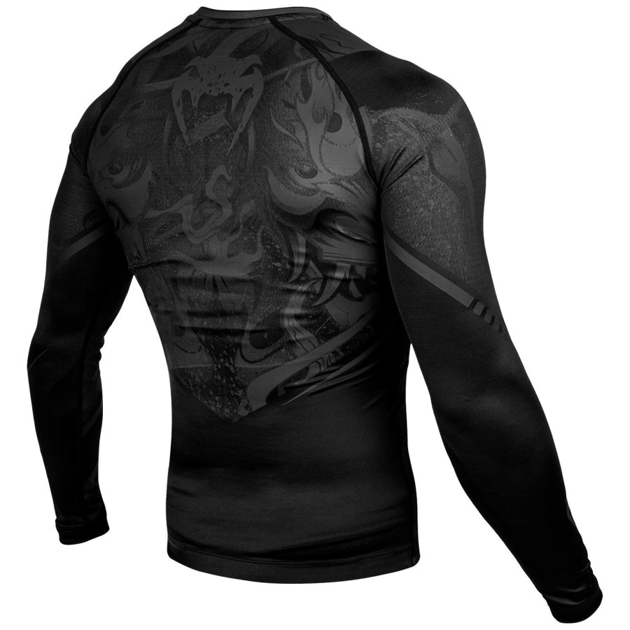 venum devil rashguard - dlouhý rukáv - ČernýČerný