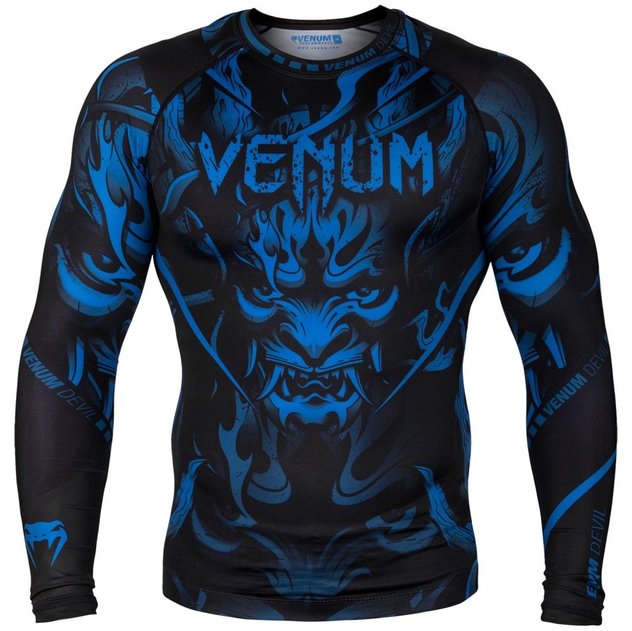 venum devil rashguard - dlouhý rukáv - tmavě modráČerná
