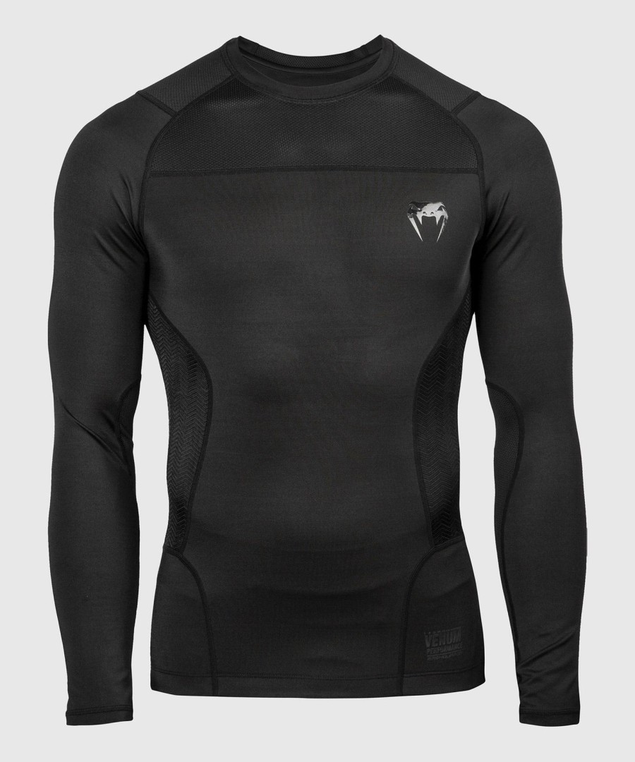 rashguard venum g-fit - s dlouhým rukávem - černý