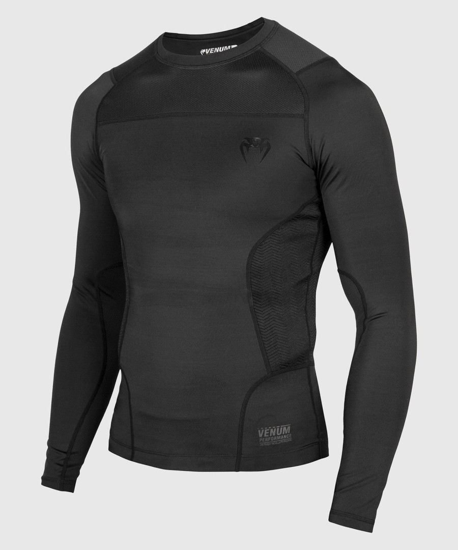 rashguard venum g-fit - s dlouhým rukávem - černý