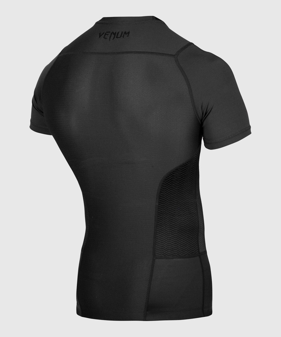 rashguard venum g-fit - krátký rukáv - černý